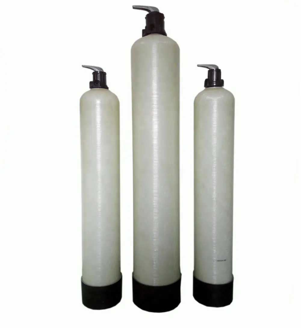 Reçine kuvars kum filtresi aktif karbon ile su yumuşatıcı sistemi için tüm boyut takviyeli FRP su filtreli tank basınç tankı