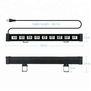 OPPSK 9x3W IP65 עמיד למים UV LED אור שחור לקישוט ליל כל הקדושים מסיבת זוהר בחושך