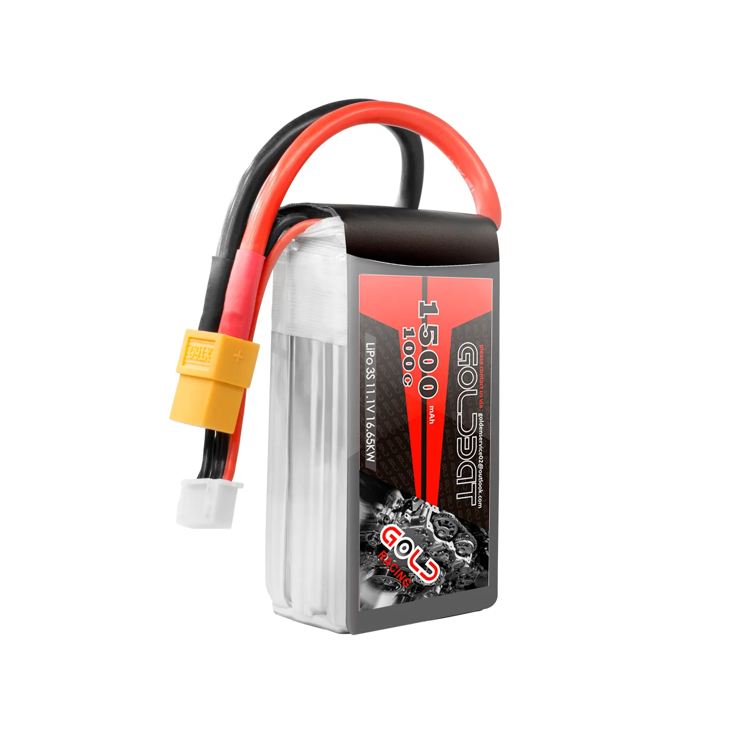 Goldbat 3S 11.1v lipo batterie 1500mAh Piles pour Hélicoptère RC Drone FPV Avion UAV RC Quadcopter