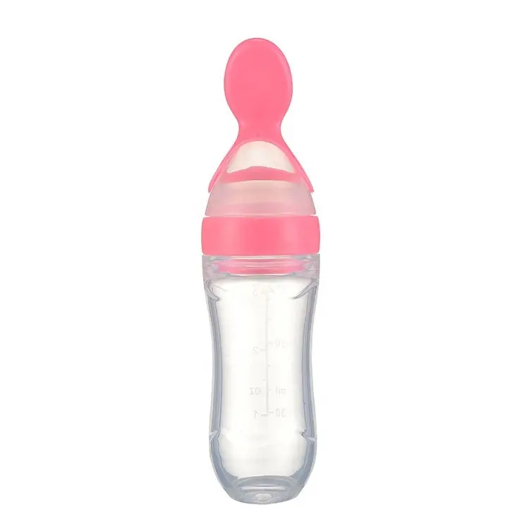 90ml suplemento silicone mamadeira do bebê com colher