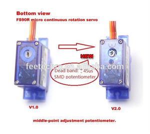Feetech/Fitec FS90R Micro 360 Grad kontinuierliche Rotation Servo Roboter Servo für Schüler Kinder Mikrobit-Bildungsroboter-Kits DIY - Product Image 5