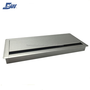 ソケットホルダー付きBW-T640Bダブルブラシフリップアップケーブル管理ボックス