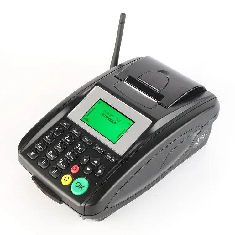 Inalámbrico Pos Terminal GSM SMS GPRS tarjeta WIFI máquina impresora incorporada