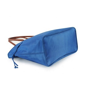 ホットセールブルーマイクロファイバーレディハンドバッグファッションバッグ - Product Image 2