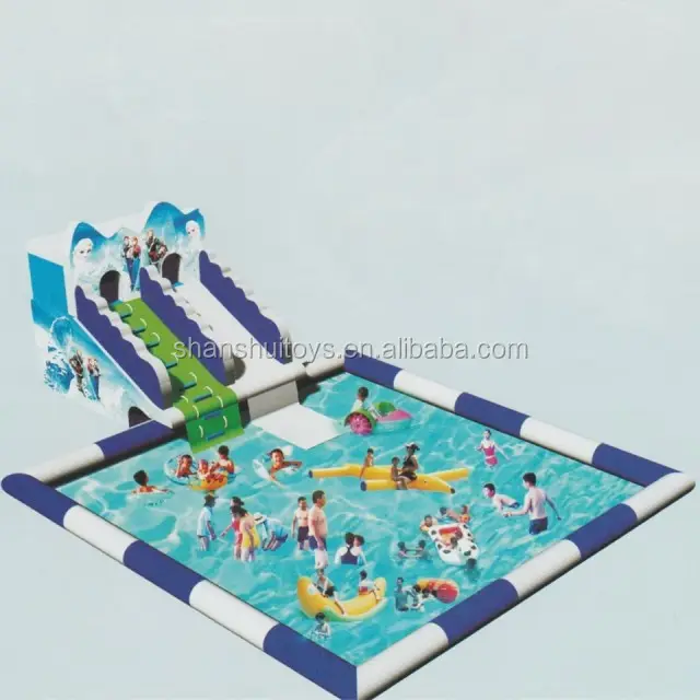 Los adultos flotante gigante parque acuático tema artículos inflables de agua equipo de atracciones inflables de interior Aqua Park