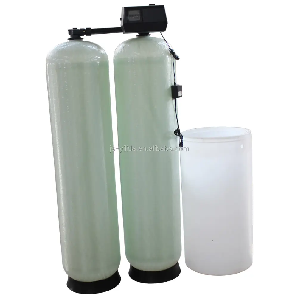 High efficient Twin tank alternative working 3m3/hr water softener for 24 hours working boiler water