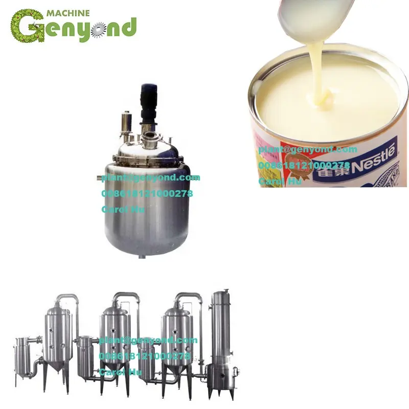 GYC evaporado leche condensada de la línea de producción de leche de vaca fresca