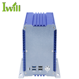 電源入力9V〜36VファンレスデュアルLANミニコンピューターIntelCele-ron3867U組み込み産業用PC、自動販売機用2 PCI付き - Product Image 3