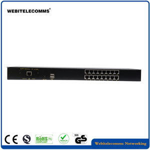 Cat5e 1U 19英寸机架式17英寸液晶显示屏RJ45网络KVM交换机 - Product Image 3
