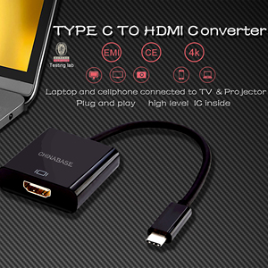 Adaptador de 1 a HDMI 4K, Thunderbolt 3/4 compatible con MacBook Pro, iPad Pro, Galaxy, proyector y más - Product Image 2