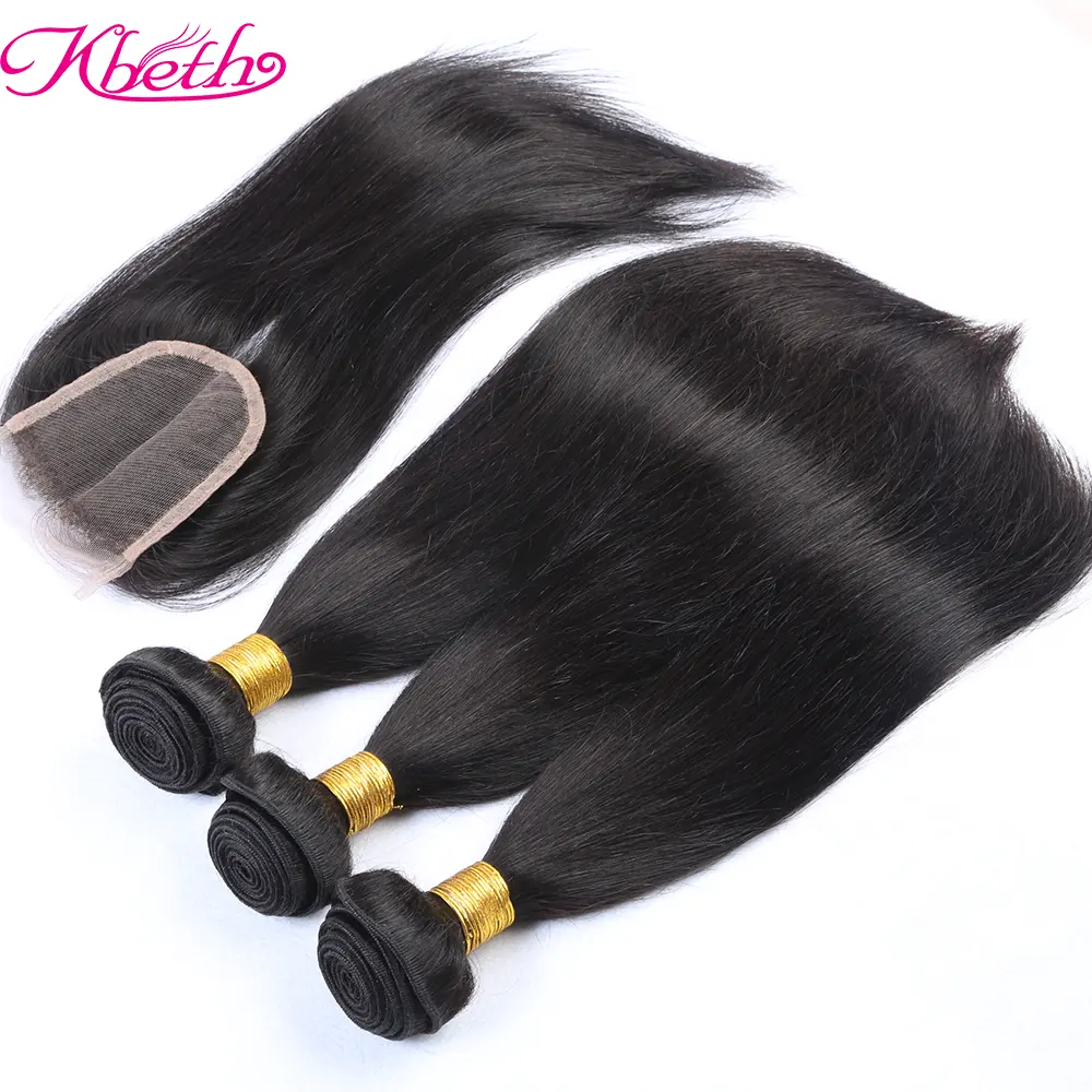 Aliexpress UK Toppers Capelli Umani Serici Fasci Capelli Lisci Con Chiusura Capelli Bulk Comprare Dalla Cina