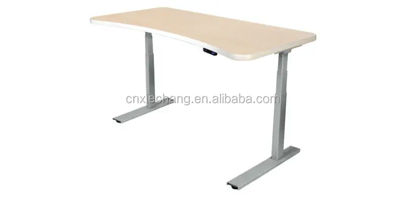 המחיר הטוב ביותר ברזל שולחן מודרני משרד ריהוט גובה מתכוונן כפולה מנוע חשמלי שולחן