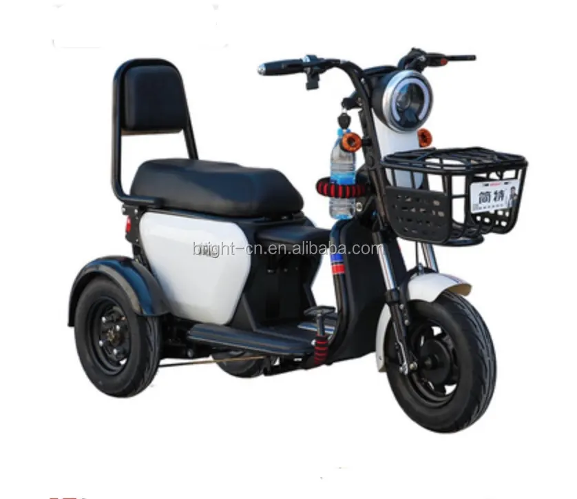 Preço mais barato china fábrica atacado 500w 48 volts 60v20ah adulto 3 roda scooter elétrico motocicleta revestimento trike