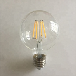 G80 G95 G125LEDフィラメント電球クリアおよびアンバーヴィンテージ4W/6W/8W - Product Image 2