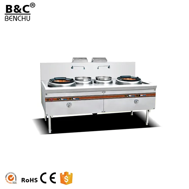 Stainless Steel Cooking Range with Single Wok/ Chinese Cooking Gas Stove for Restaurant