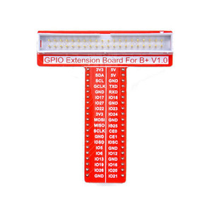 Rote 40-polige GPIO-Adapter-Erweiterungs karte vom Typ T für Raspberry Pi-Motherboard