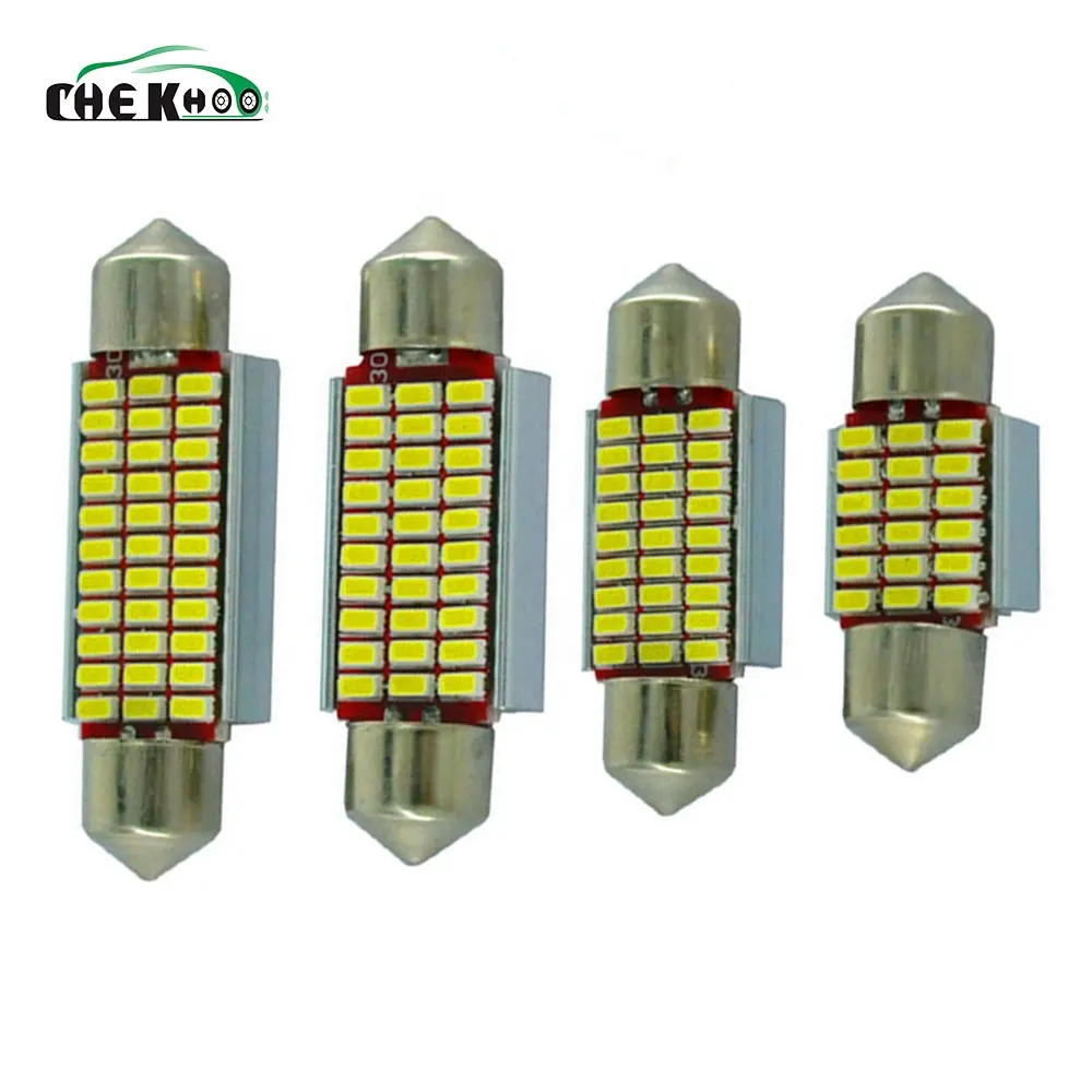 Bóng Đèn Led Xe Festoon 31Mm 36Mm 39Mm 41Mm 18smd 27smd 30smd 33smd 3014 Đèn Đọc Sách Đèn Trần Vòm Đèn Chiếu Sáng Canbus DC12V