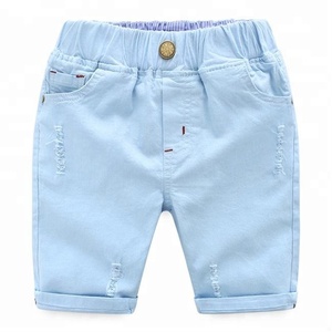 Bebek Giysileri Üretici Rahat Erkek Şort Çocuklar Çocuk Kot - Product Image 3
