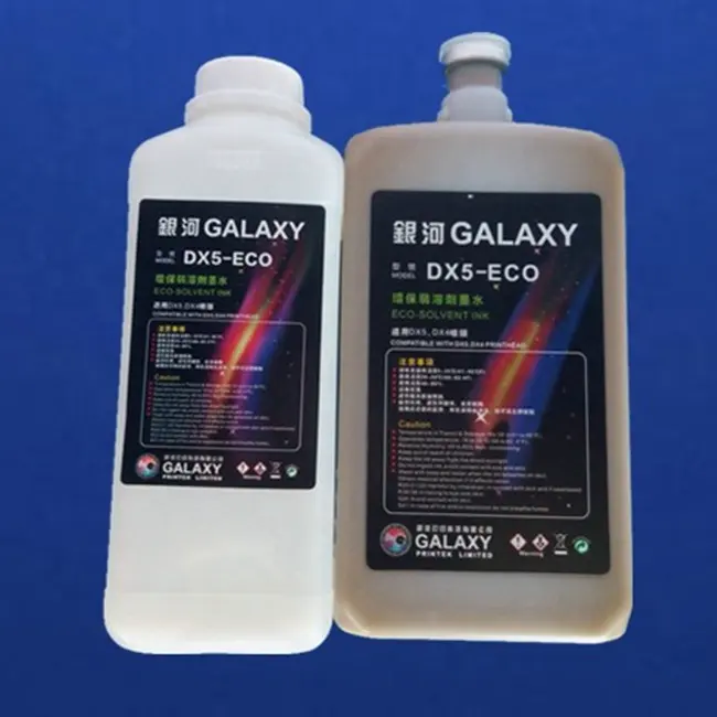 Eco solvent inks for Galaxy Roland Mimaki DX4 DX5 DX7 print heads