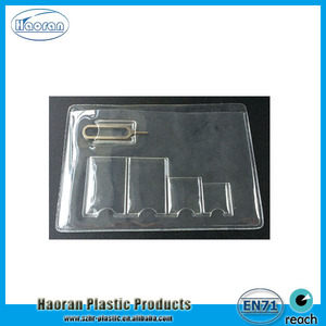 Phổ biến thường xuyên chủ thẻ, Micro và Nano Sim chủ thẻ với kim loại Pin L Pin in ấn PVC Hàn thời trang trong suốt HR - Product Image 5