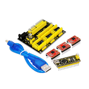 Keyestudio щит с ЧПУ v4 + 3 шт. A4988 Драйвер + Nano CH340 для Arduinos ЧПУ