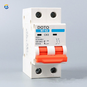 מפסק חשמלי מיני הטוב ביותר 2p 6a 10a 16a 20a 32a 63a עם 230/400v מדורג מתח 2v-מוט מעגלים mcb