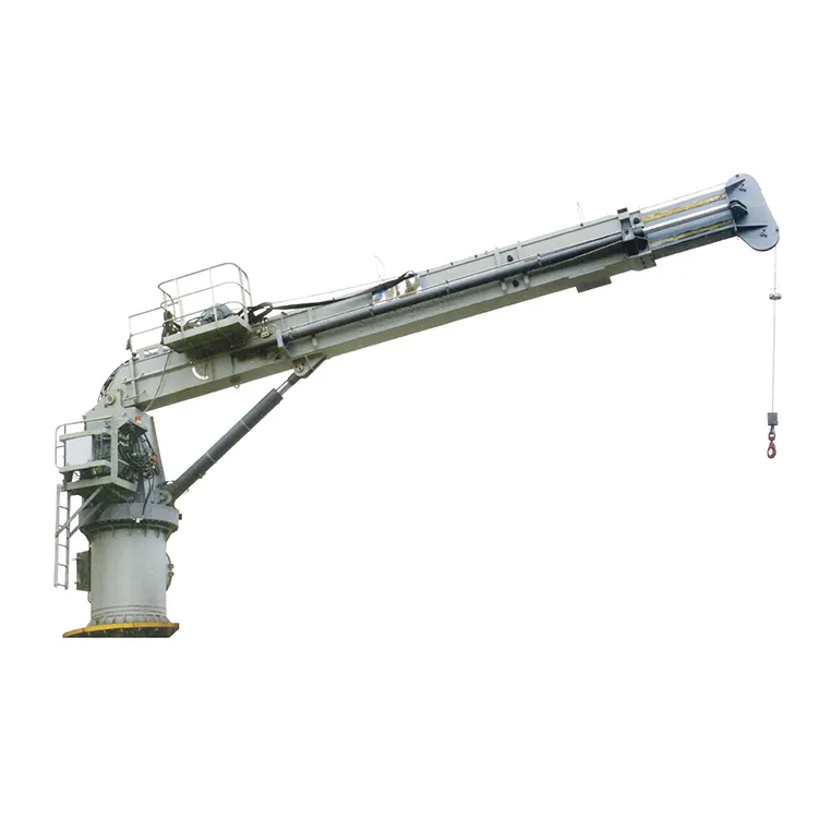 Kecil Dek Kapal Alas Telescopic Boom Crane