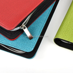 2024 di diario in pelle PU con cerniera porta carte Notebook raccoglitore A5 con blocco Memo e calcolatrice - Product Image 6