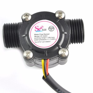 G1/2 Water Flow Meter <strong>Sensor</strong> Switch DN15 Hall Flow Meter Flowmeter Water Control Value Tester 1-30L/min - Product Image 1