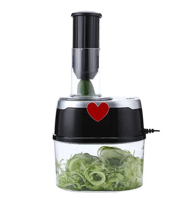 Electric Household New Commercial One Touch 4 Blades Rotary Vegetable Spiralizer Vegetable Slicer