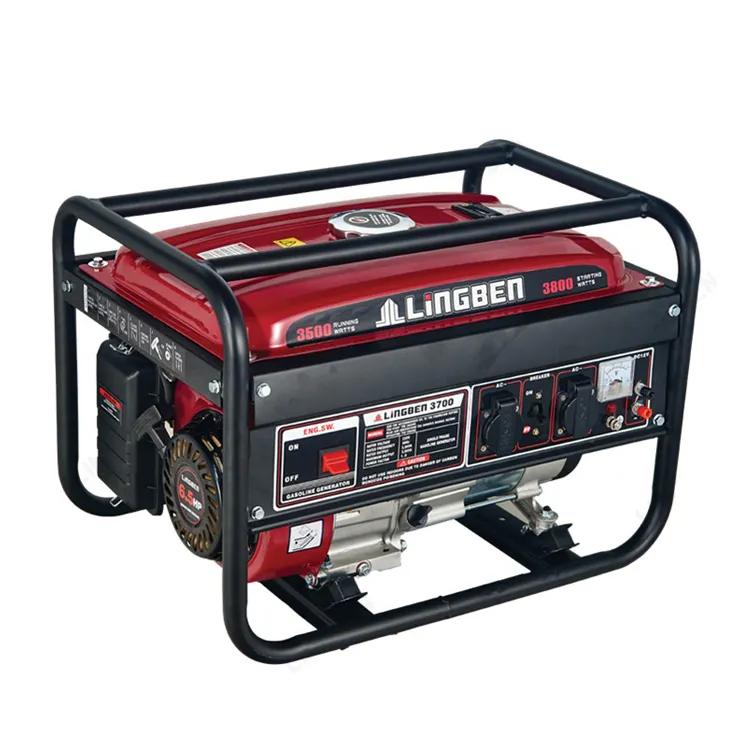 ZheJiang LingBen 3kw Air-Cooled Generator Gasoline Set LB2800-D Chinese Generator Supplier