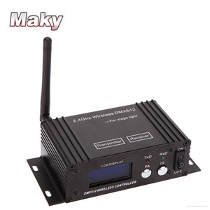 Controlador inalámbrico Dmx 2,4, 512G, transmisor, receptor, pantalla Lcd, controlador Dmx, repetidor, luz de Disco, controlador de luz Led Par