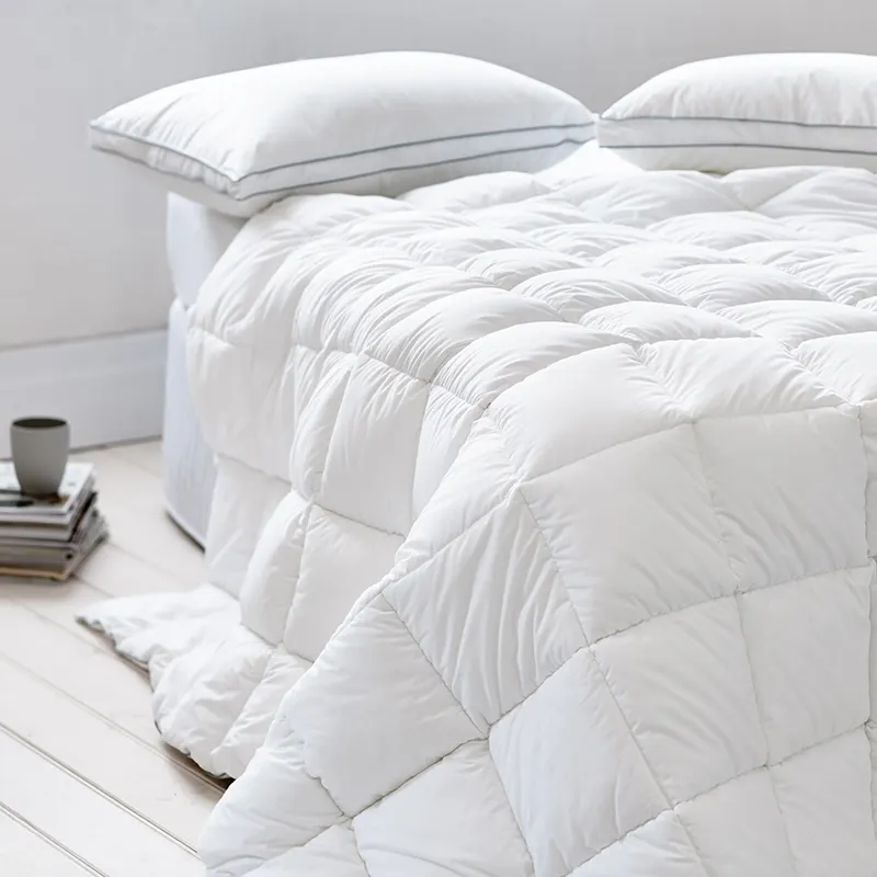 Box deflettore Punto di Cotone Tessuto Verso Il Basso Piuma Hotel Duvet / Comforter