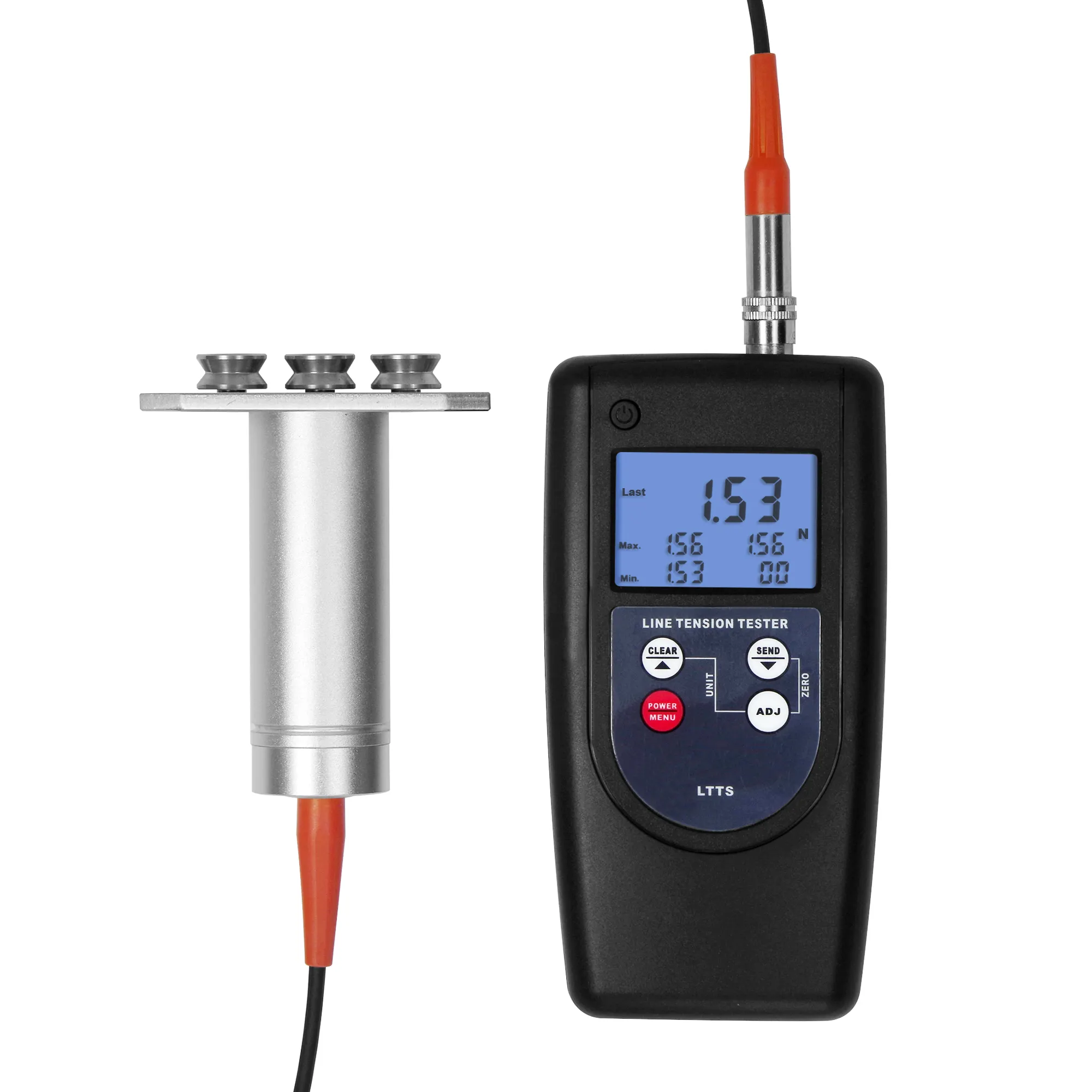 Iplik, tel, optik fiber, vb için sensör LTTS ile dijital hat gerginlik ölçer