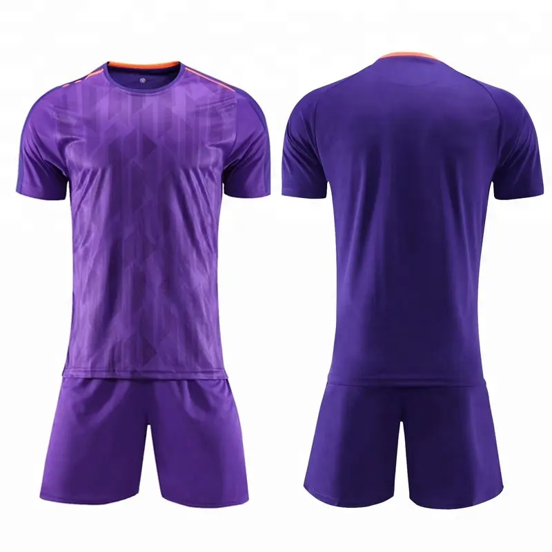 Sublimação De Futebol Roxo Esportes Desgaste Novo Modelo de Camisa De Futebol 2021