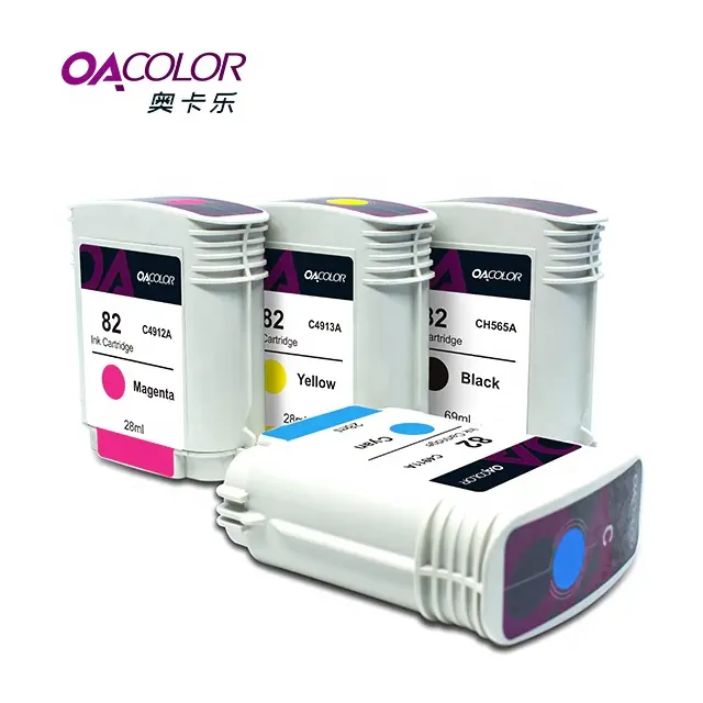 OACOLOR-cartucho de tinta remanufacturado para impresora HP82, para HP copiadora cc800ps DesignJet 500 500PS 800 800PS 815mfp 820mfp