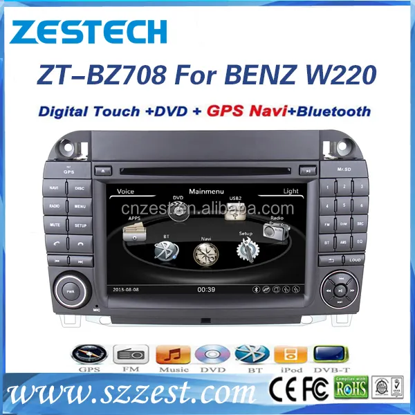 Auto di navigazione gps per Mercedes Benz Classe S W220 S500 S350 Sistema con DVD Radio RDS BT TV 3G SWC di navigazione per auto