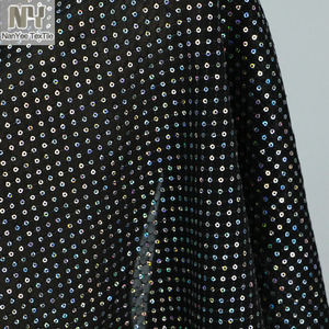 Nanyee Textile 3mm Mini paillettes elasticizzate retrò su rete