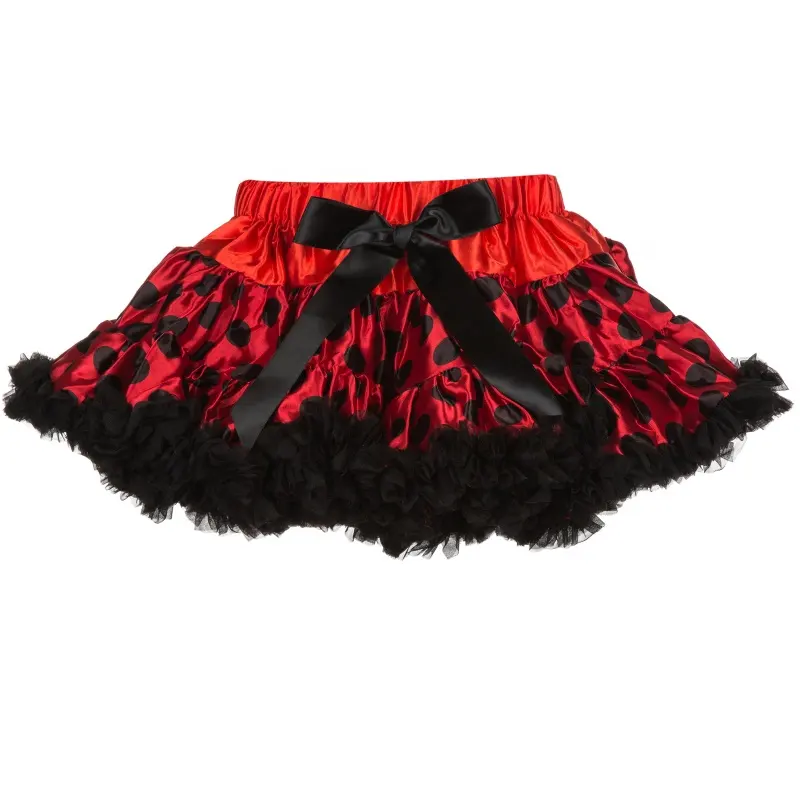 Bán Buôn Kids Cô Gái Lady Bug Pattern Voan Puffy Petticoat Cho Bữa Tiệc Sinh Nhật