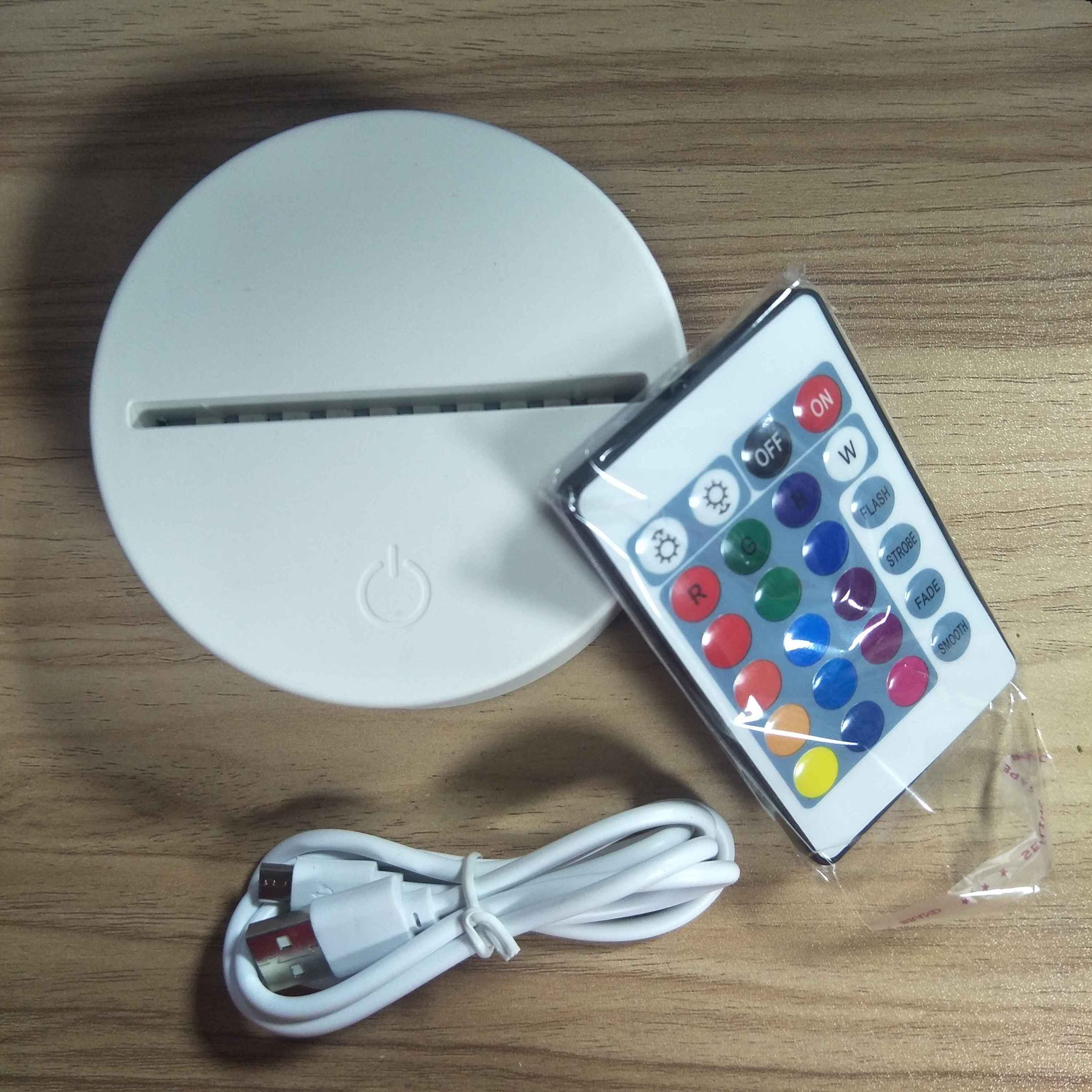 Base bianca con telecomando a 24 tasti