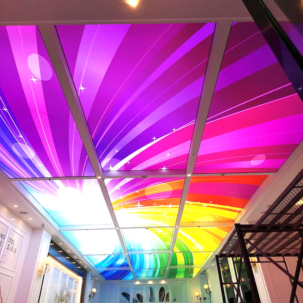 Film de plafond de bout droit de PVC