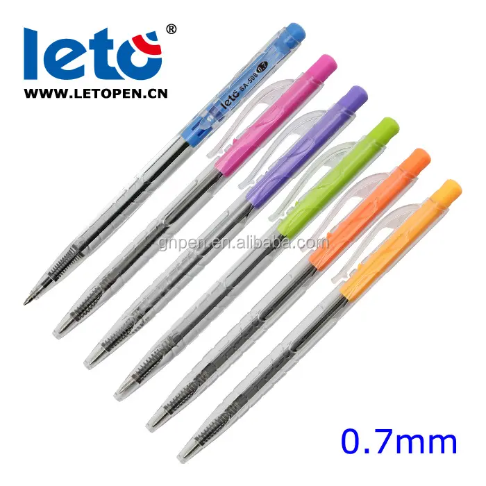 Wholesales Candy色0.7ミリメートルボールペンギフトのペンのオフィス使用ボールペンバルク