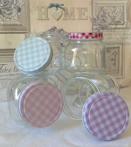 Retro clear Glass Mason <strong>Jars</strong> on Stem - Product Image 1