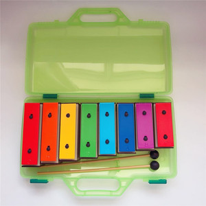 Hot bán đầy màu sắc 8 key orff Glockenspiel Đồ chơi bé bộ gõ nhạc cụ & phụ kiện metallophone toyxylophone - Product Image 2