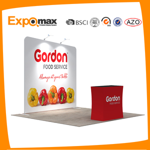 Trade show <strong>booth</strong> <strong>design</strong> ideas 3 6 exhibit stand straight tension fabric display for exhibition and advertising