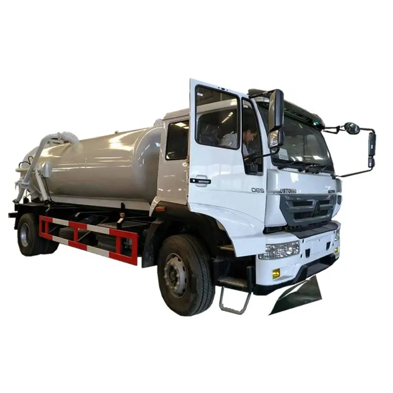 Cesspit império de 10000 ltr capacidade para o camião de coleta de sucção de água líquida do esgoto do ghana