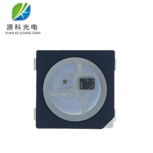 YUANKE Black White Surface Version Built-in IC Point Control 4 Pins 5050 WS2812B SK6812 RGB <strong>LED</strong> Integrated Chip