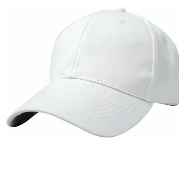 Berretto da Baseball bianco cappello di alta qualità classico berretto sportivo bianco con il tuo Logo 6 pannello cappello personalizzato Logo curvo in plastica