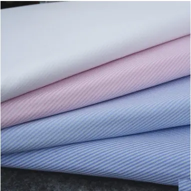Jacquard tissé TC 58/42 coton polyester tissu pour chemises blouses