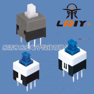 8*8*13.5mm kendinden kilitli itme dokunsal güç mikro anahtarı basmalı düğme anahtarı kilit-kilidini düğmesi anahtarı LY-KFT-8 - Product Image 4